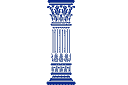 Греческая колонна (трафарет, малая картинка)