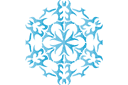 Снежинка XI (трафарет, малая картинка)