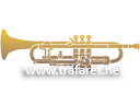 Труба - музыкальные трафареты