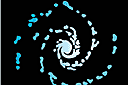 Спиральная Галактика (трафарет, малая картинка)