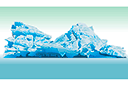 Айсберг - морские трафареты