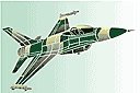F-16 (трафарет, малая картинка)