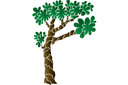 Дерево Пуха 1 (трафарет, малая картинка)
