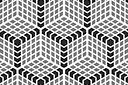 Кубикрубик - трафарет-абстракция из кубиков
