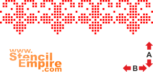 Трафарет Узкий славянский бордюр