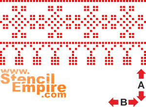 Трафарет Славянская лента