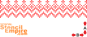 Трафарет Славянские елочки