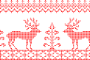 Трафарет Славянские олени Трафарет Славянские олени