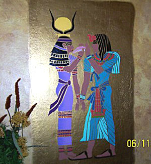 Египетский рисунок на стене