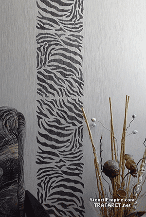 Шкура зебры - рисунок на стене