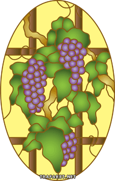 Виноград в овале