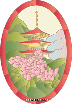 Пагода и сакура